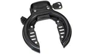 Ringlås YWS m/ fastmont. bolte, sort