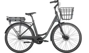 Winther Essence unisex elcykel i mat sort med 7 gear, 400Wh batteri og forkurv
